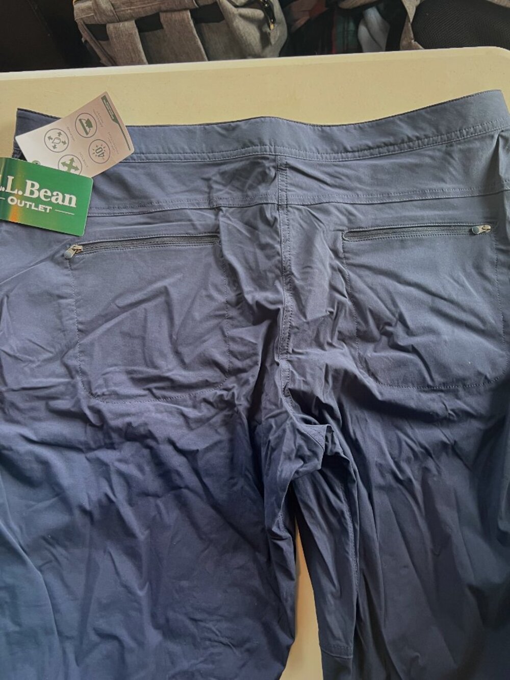 LL Bean Sz 18 Tropic Weight Crop Trail Pants NWT - Picture 5 of 10